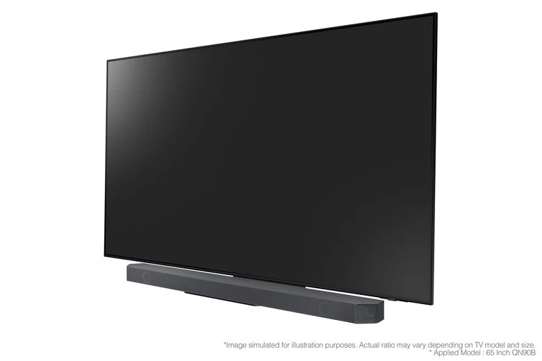 Samsung Soundbar HW-Q800B/ZF con subwoofer 5.1.2 canali 360W, audio 3D wireless ottimizzato, effetto cinema surround