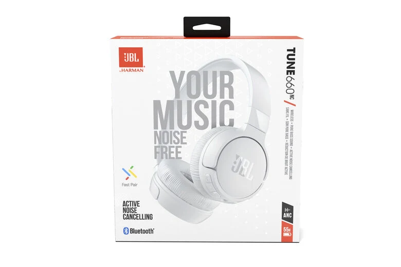 JBL Tune 660 NC Cuffie Wireless A Padiglione MUSICA Bluetooth Bianco