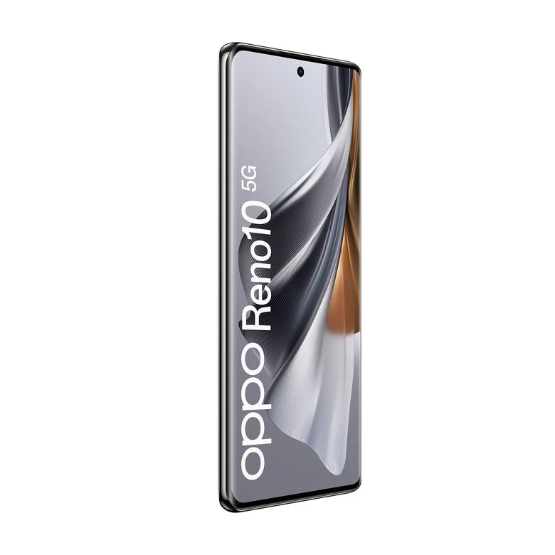 OPPO Reno Smartphone 5G, AI Tripla fotocamera 64+32+8MP, Selfie 32MP, Display 6.7" 120HZ AMOLED, 5000 mAh, RAM 8GB (Esp. fino 16GB) + ROM 256GB, [Versione Italia], Colore Silvery Grey