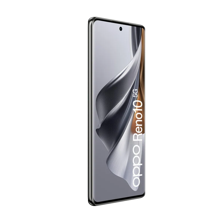 OPPO Reno Smartphone 5G, AI Tripla fotocamera 64+32+8MP, Selfie 32MP, Display 6.7" 120HZ AMOLED, 5000 mAh, RAM 8GB (Esp. fino 16GB) + ROM 256GB, [Versione Italia], Colore Silvery Grey