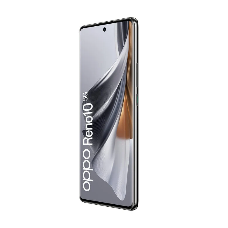 OPPO Reno Smartphone 5G, AI Tripla fotocamera 64+32+8MP, Selfie 32MP, Display 6.7" 120HZ AMOLED, 5000 mAh, RAM 8GB (Esp. fino 16GB) + ROM 256GB, [Versione Italia], Colore Silvery Grey
