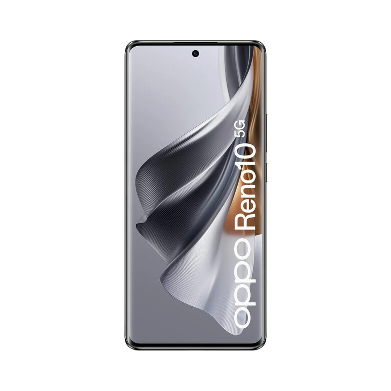 OPPO Reno Smartphone 5G, AI Tripla fotocamera 64+32+8MP, Selfie 32MP, Display 6.7" 120HZ AMOLED, 5000 mAh, RAM 8GB (Esp. fino 16GB) + ROM 256GB, [Versione Italia], Colore Silvery Grey