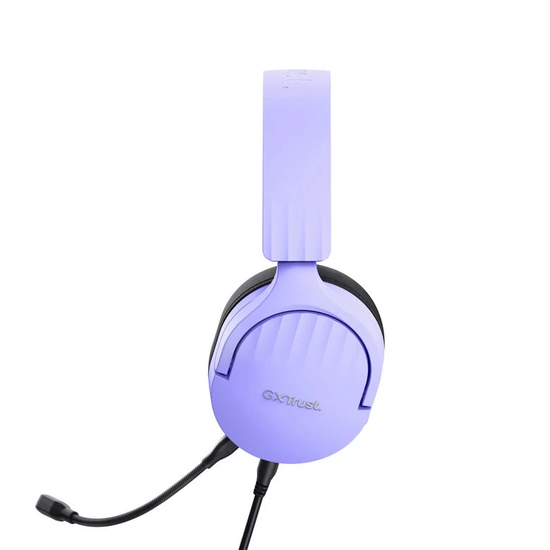 Trust GXT 489P FAYZO Auricolare Cablato A Padiglione Giocare Nero, Viola