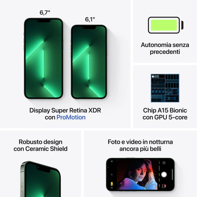Apple iPhone 13 Pro 256GB Verde alpino