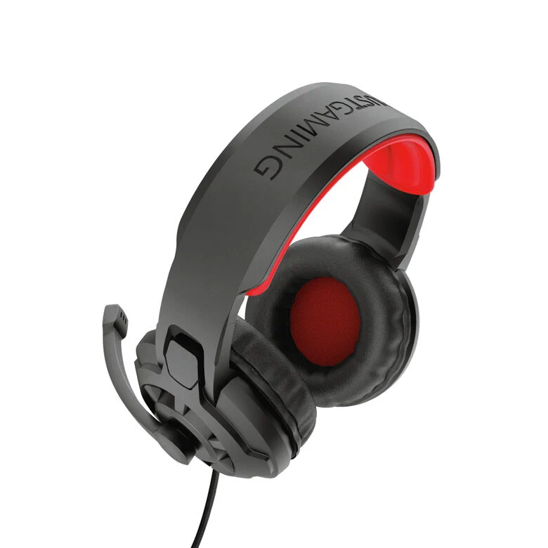 Trust GXT 411 Radius Auricolare Cablato A Padiglione Giocare Nero, Rosso