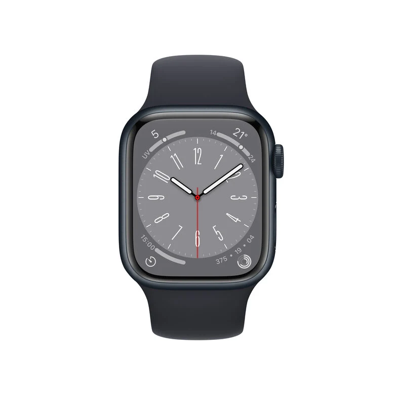 Apple Watch Series 8 GPS + Cellular 41mm Cassa in Alluminio color Mezzanotte con Cinturino Sport Band Mezzanotte - Regular