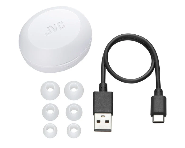 JVC HA-A5T-WN-E cuffia e auricolare True Wireless Stereo (TWS) In-ear Musica e Chiamate Bluetooth Bianco