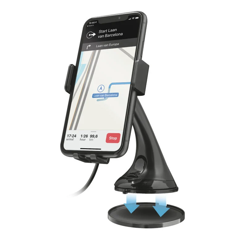 Trust Juvo10 Supporto attivo Telefono cellulare/smartphone Nero