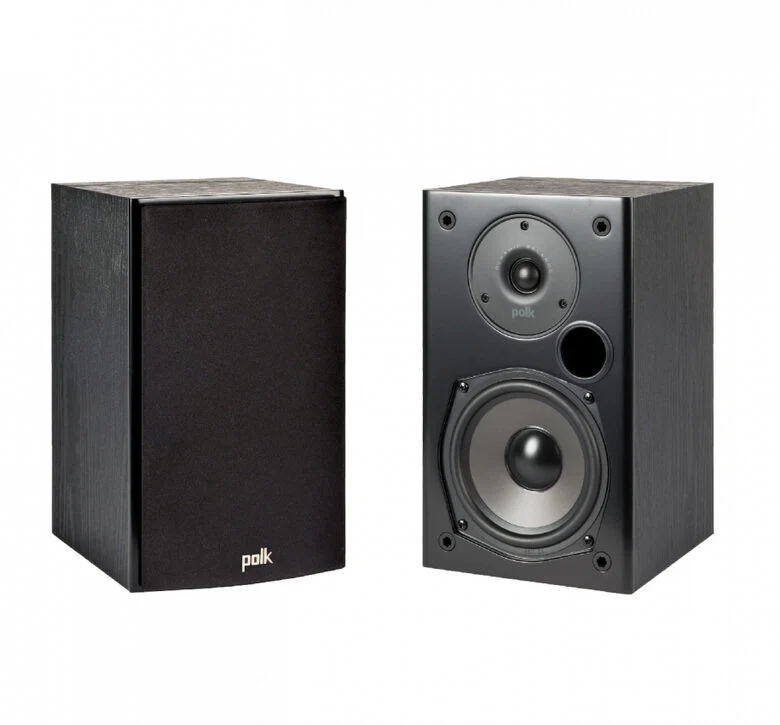 Polk Audio Coppi di Diffusori T15 Bookshelf a 2 Vie, Coppia Nero