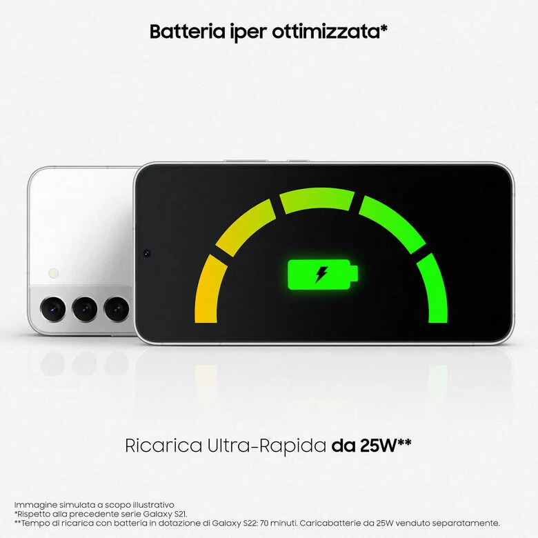 Samsung Galaxy S22 5G Display 6.1'' Dynamic AMOLED 2X, 4 fotocamere, RAM 8 GB, 128 GB, 3.700mAh, Phantom Black