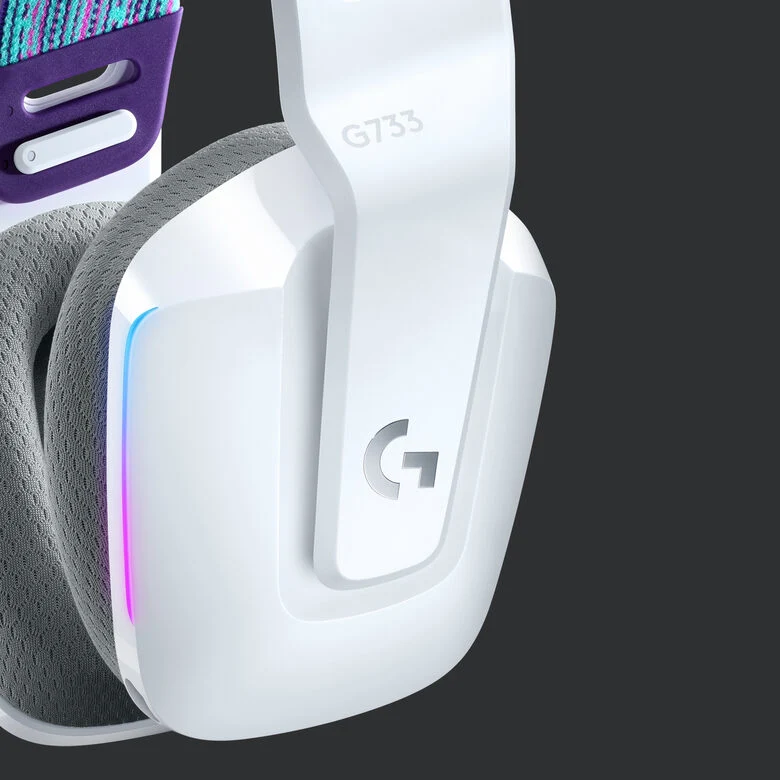 Logitech G G733 Wireless Headset Auricolare A Padiglione Giocare Bianco