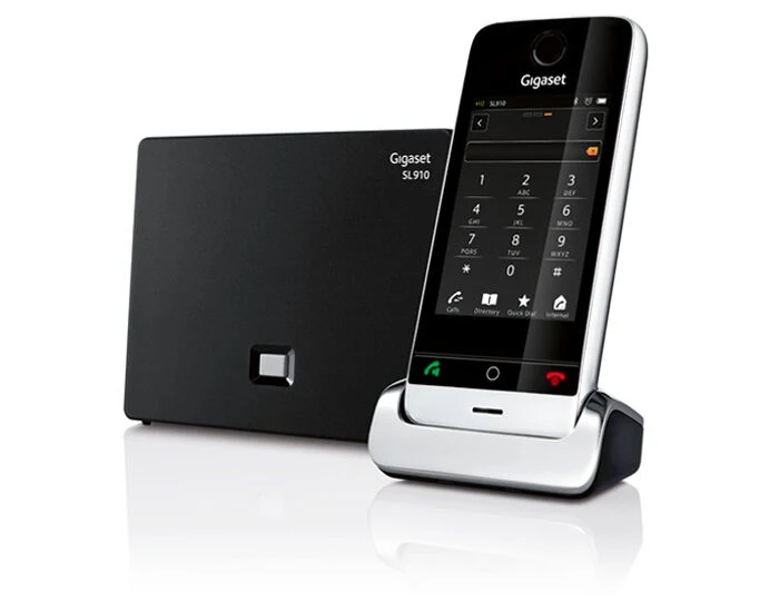 Gigaset SL910 Telefono DECT Identificatore di chiamata Nero, Argento