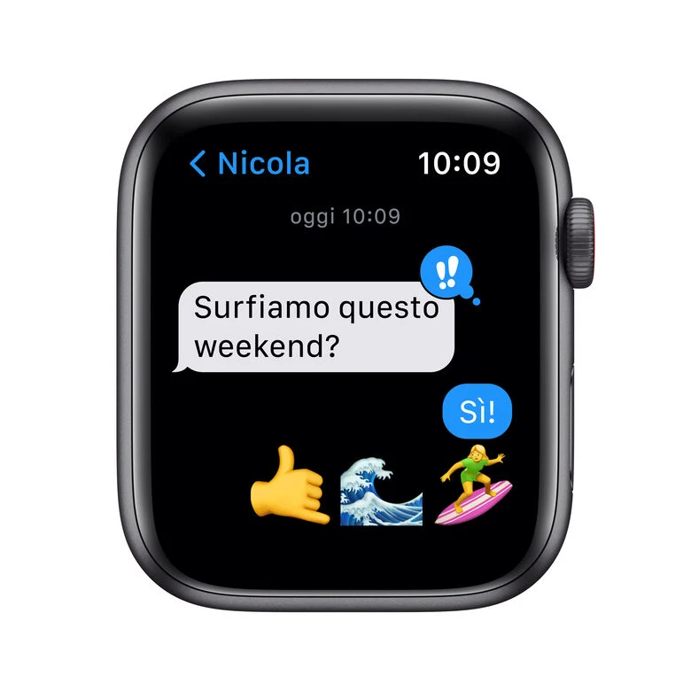 Apple Watch SE GPS + Cellular, 44mm Cassa in Alluminio Grigio scuro con Cinturino Sport Mezzanotte