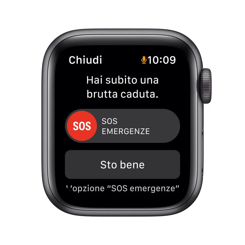 Apple Watch SE GPS + Cellular, 40mm Cassa in Alluminio Grigio scuro con Cinturino Sport Mezzanotte