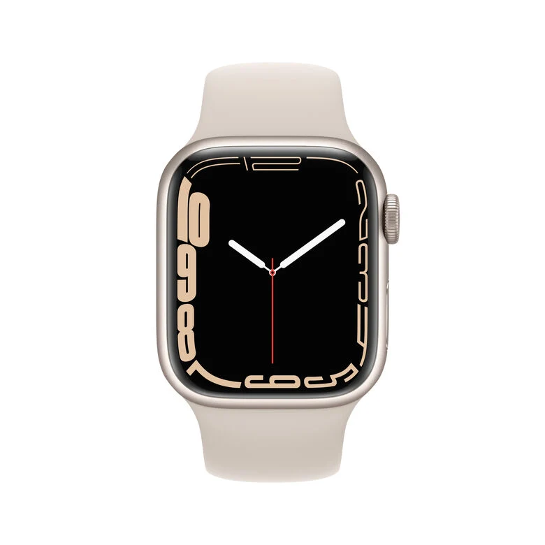Apple Watch Series 7 GPS, 41mm Cassa in Alluminio Galassia con Cinturino Sport Galassia