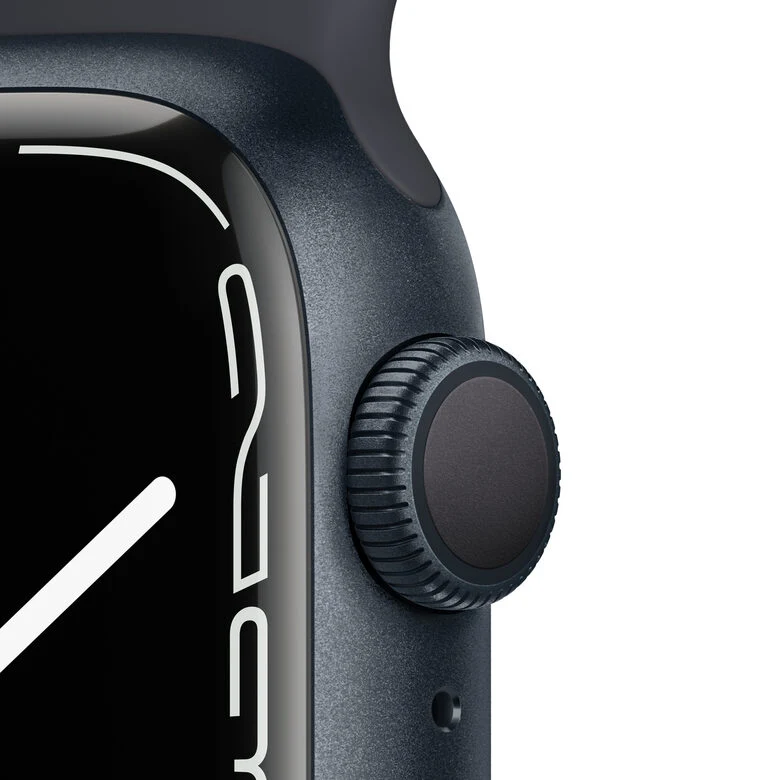 Apple Watch Series 7 GPS, 41mm Cassa in Alluminio Mezzanotte con Cinturino Sport Mezzanotte