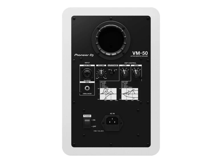 Pioneer DJ VM-50 Altoparlante Bianco da 5" Singolo