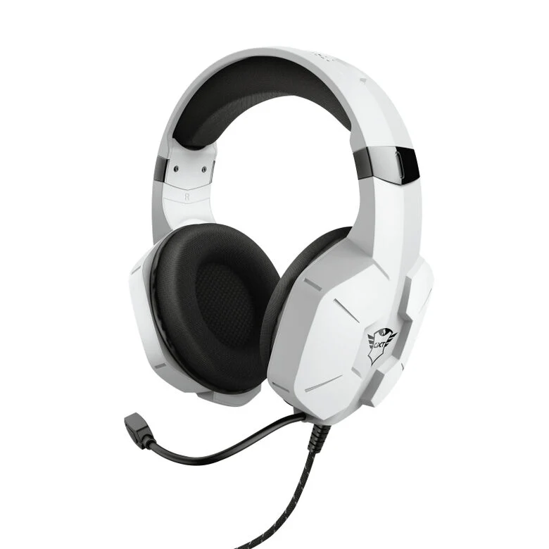 Trust GXT 323W Carus Auricolare Cablato A Padiglione Giocare Bianco