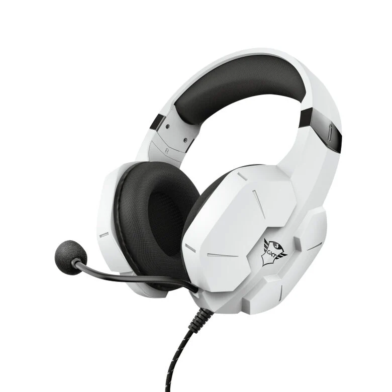 Trust GXT 323W Carus Auricolare Cablato A Padiglione Giocare Bianco