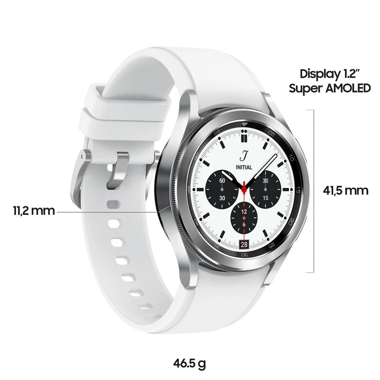 Samsung Galaxy Watch4 Classic Smartwatch Ghiera Interattiva Acciaio Inossidabile 42mm Memoria 16GB Silver