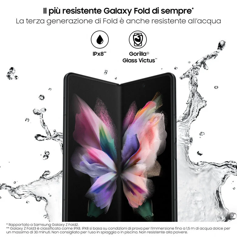 Samsung Galaxy Z Fold3 5G 256GB Phantom Silver RAM 12GB Display 6,2"/7,6" Dynamic AMOLED 2X