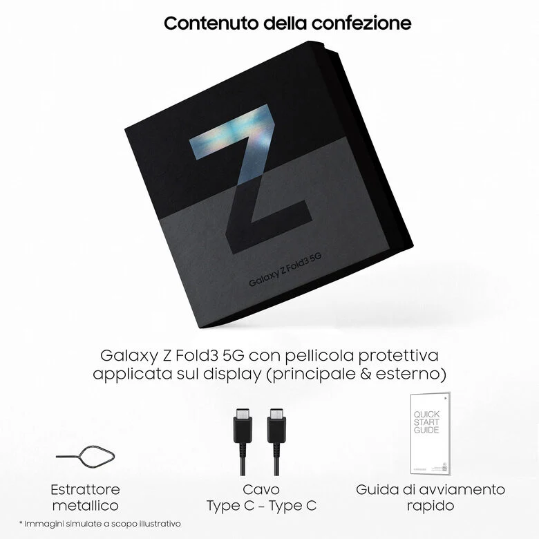 Samsung Galaxy Z Fold3 5G 256GB Phantom Silver RAM 12GB Display 6,2"/7,6" Dynamic AMOLED 2X