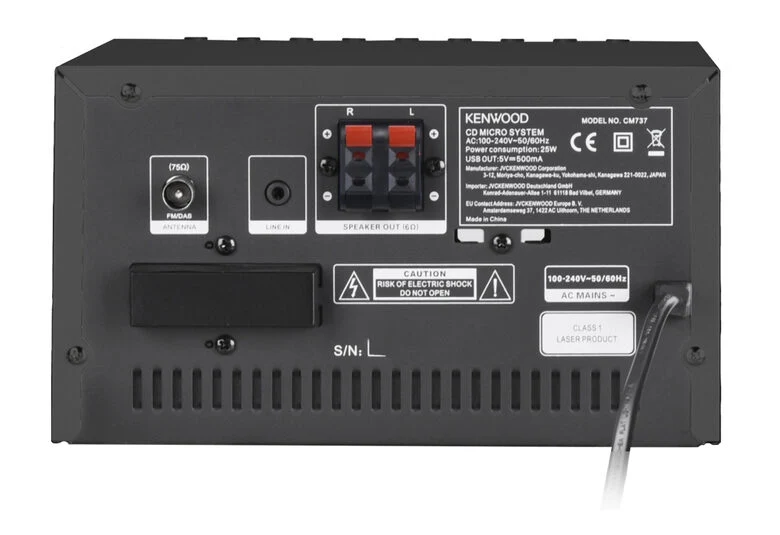 Kenwood M-7000S Mini impianto audio domestico 30 W Nero