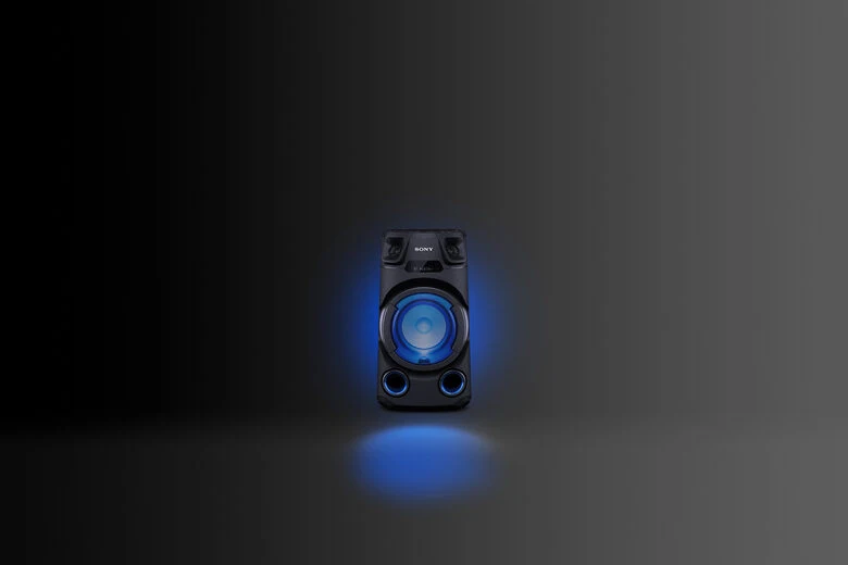 Sony MHC-V13 - Altoparlante Bluetooth All in One con JET BASS BOOSTER, Effetti Luminosi, Lettore CD, USB, Nero