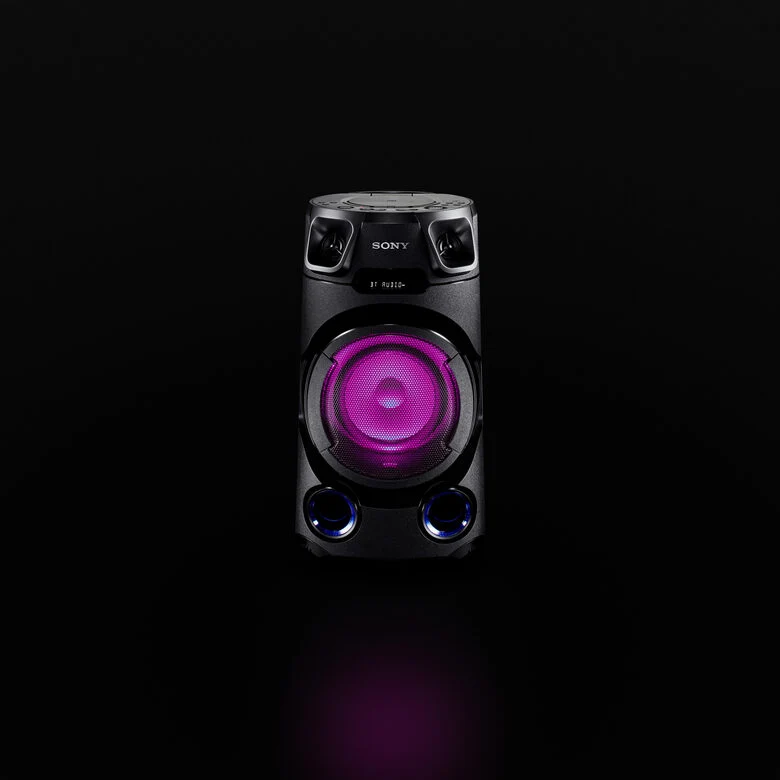 Sony MHC-V13 - Altoparlante Bluetooth All in One con JET BASS BOOSTER, Effetti Luminosi, Lettore CD, USB, Nero
