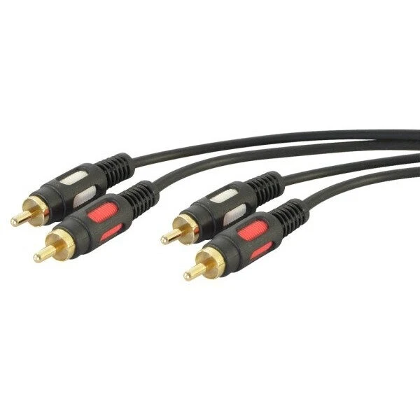 nuovaVideosuono 3/58 cavo audio 3 m 2 x RCA Nero