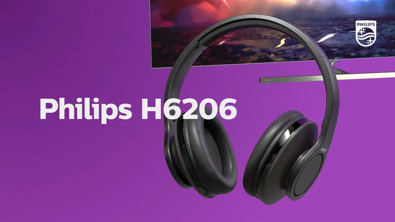 Philips 6000 series TAH6206BK/00 cuffia e auricolare Cuffie Cablato A Padiglione MUSICA Bluetooth Nero
