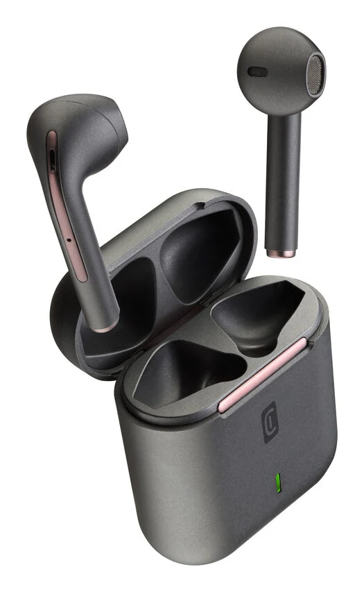 Cellularline TUCK Auricolari Bluetooth® TWS a capsula, con custodia di ricarica Nero