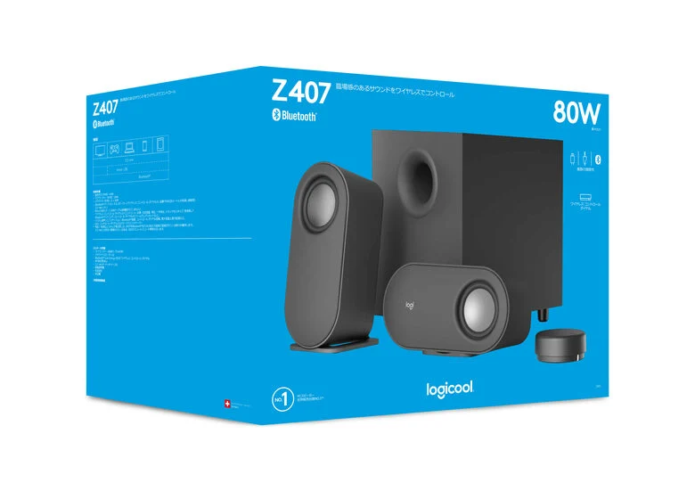 Logitech Z407 Bluetooth computer speakers with subwoofer 40 W Antracite 2.1 canali