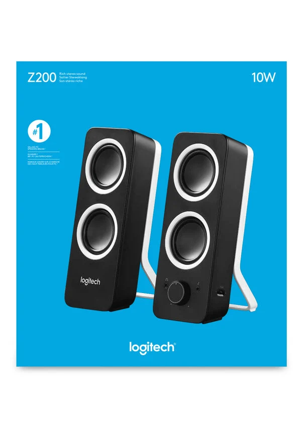 Logitech Z200 Stereo Speakers Nero Cablato 10 W