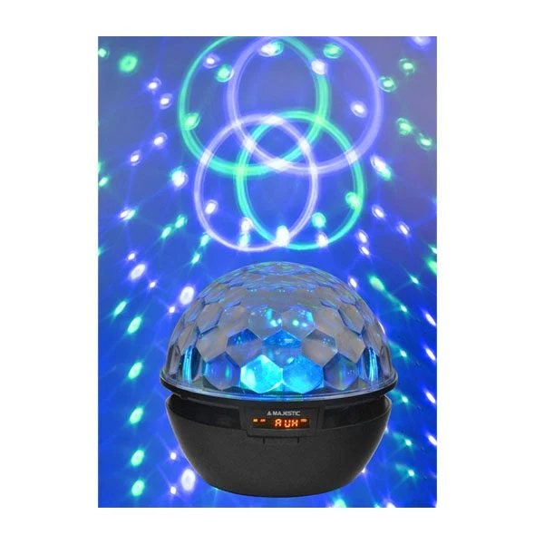 New Majestic BT-285 Faro da discoteca Nero 3 W