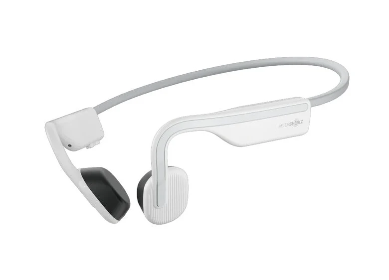 SHOKZ OpenMove Auricolare Wireless A clip, Passanuca Musica e Chiamate USB tipo-C Bluetooth Bianco
