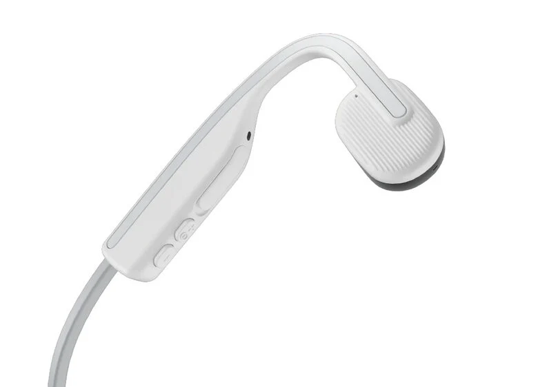 SHOKZ OpenMove Auricolare Wireless A clip, Passanuca Musica e Chiamate USB tipo-C Bluetooth Bianco
