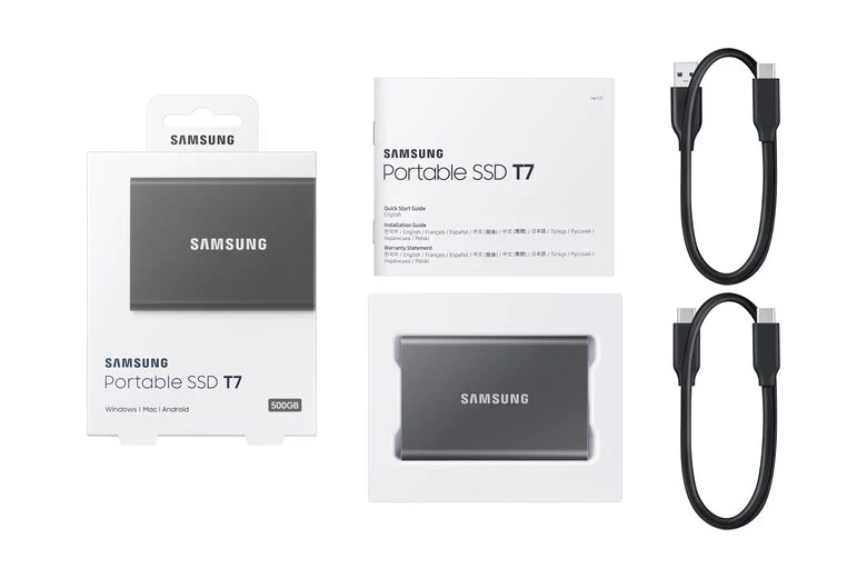 Samsung Portable SSD T7 500 GB Grigio