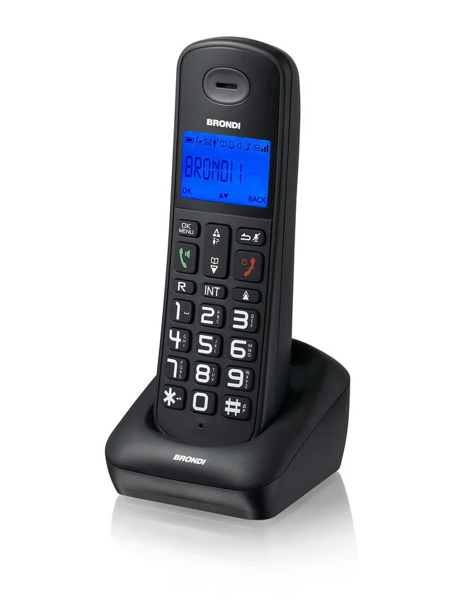 Brondi Bravo Style Telefono DECT Identificatore di chiamata Nero