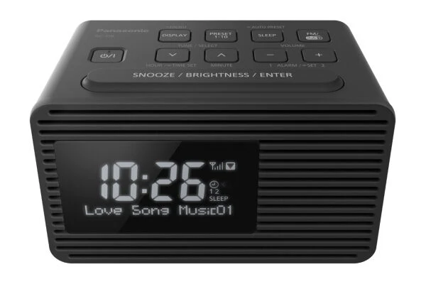 Panasonic RC-D8EG-K radio Orologio Nero