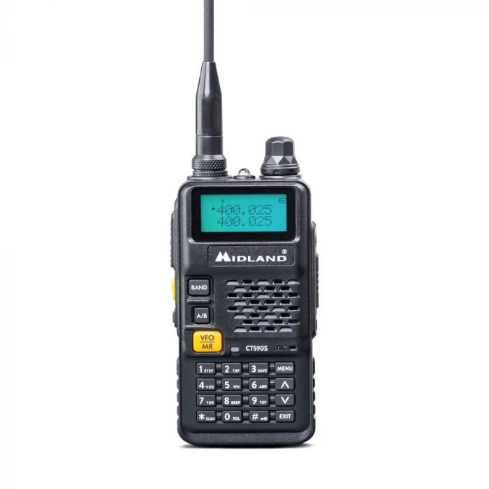 Midland CT590 S ricetrasmittente 128 canali VHF 114 - 146/ UHF 430 - 440 Nero