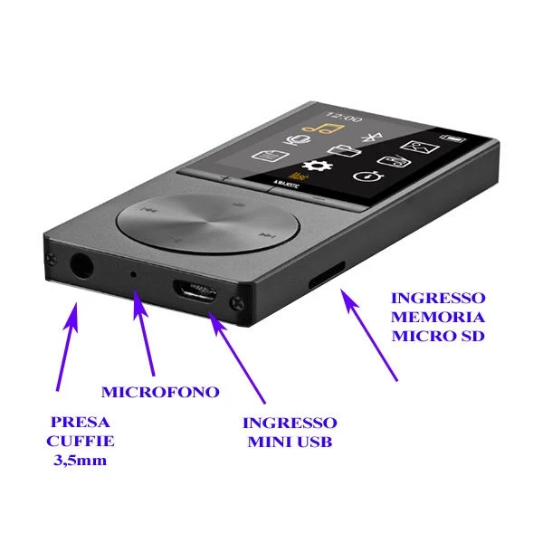 New Majestic BT-8480 Lettore MP4 8 GB Nero