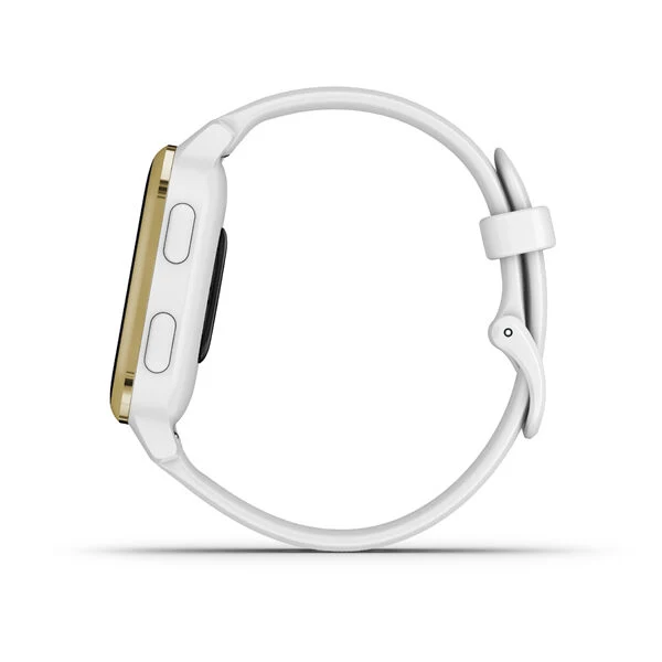 Garmin Venu SQ 3,3 cm (1.3") LCD 40 mm Digitale 240 x 240 Pixel Touch screen Oro, Bianco GPS (satellitare)