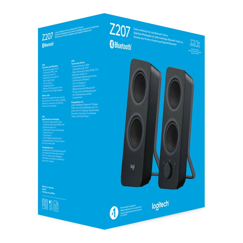 Logitech Z207 Nero Con cavo e senza cavo 5 W