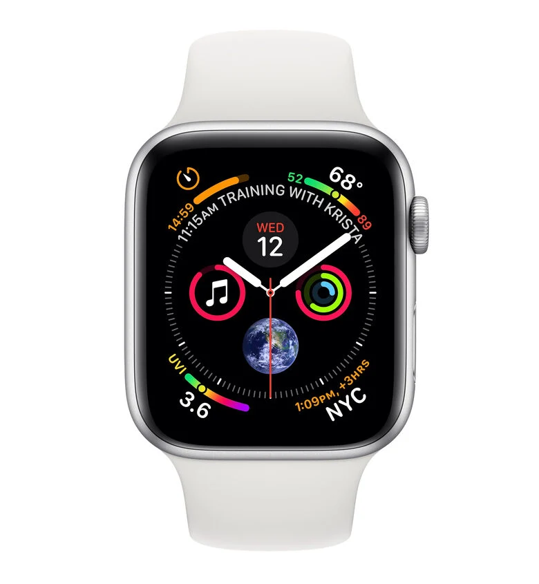 Apple Watch Series 4 44 mm OLED 4G Argento GPS (satellitare)