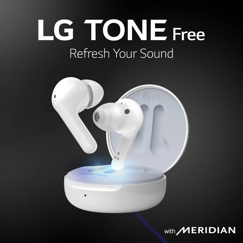 LG TONE Free FN4 White Cuffie Bluetooth True Wireless