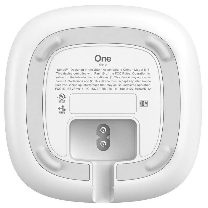 Sonos One 2nd smart speaker wifi con controllo vocale Alexa Google Bianco