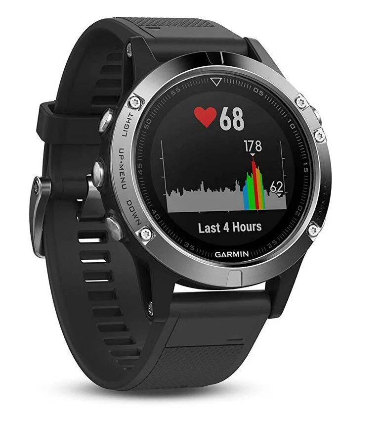 Garmin fēnix 5 orologio sportivo Bluetooth 240 x 240 Pixel Nero, Argento