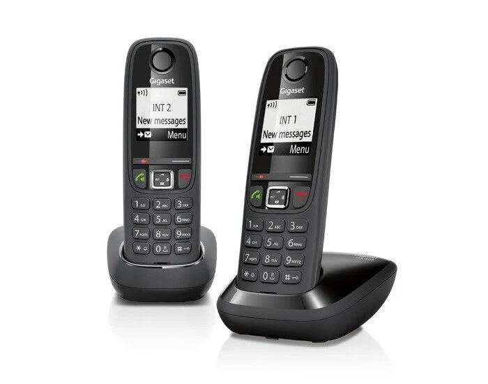 Gigaset AS405 Duo Telefono DECT Identificatore di chiamata Nero