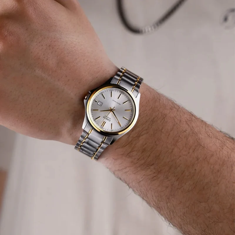 Casio Reloj Análogo para Hombre Acero Inoxidable, MTP-1183G-7A